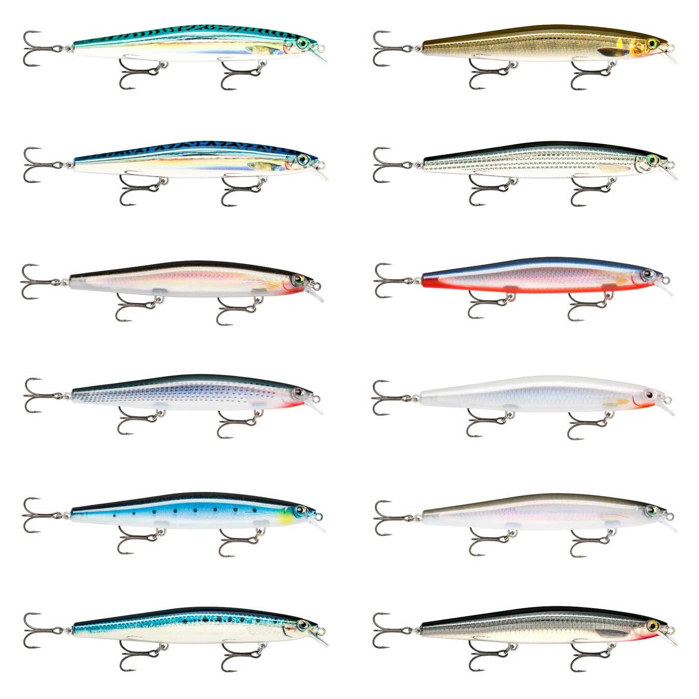 Rapala MaxRap Long Range Minnow 12cm 22g - Meereswobbler Live Blue Sardine