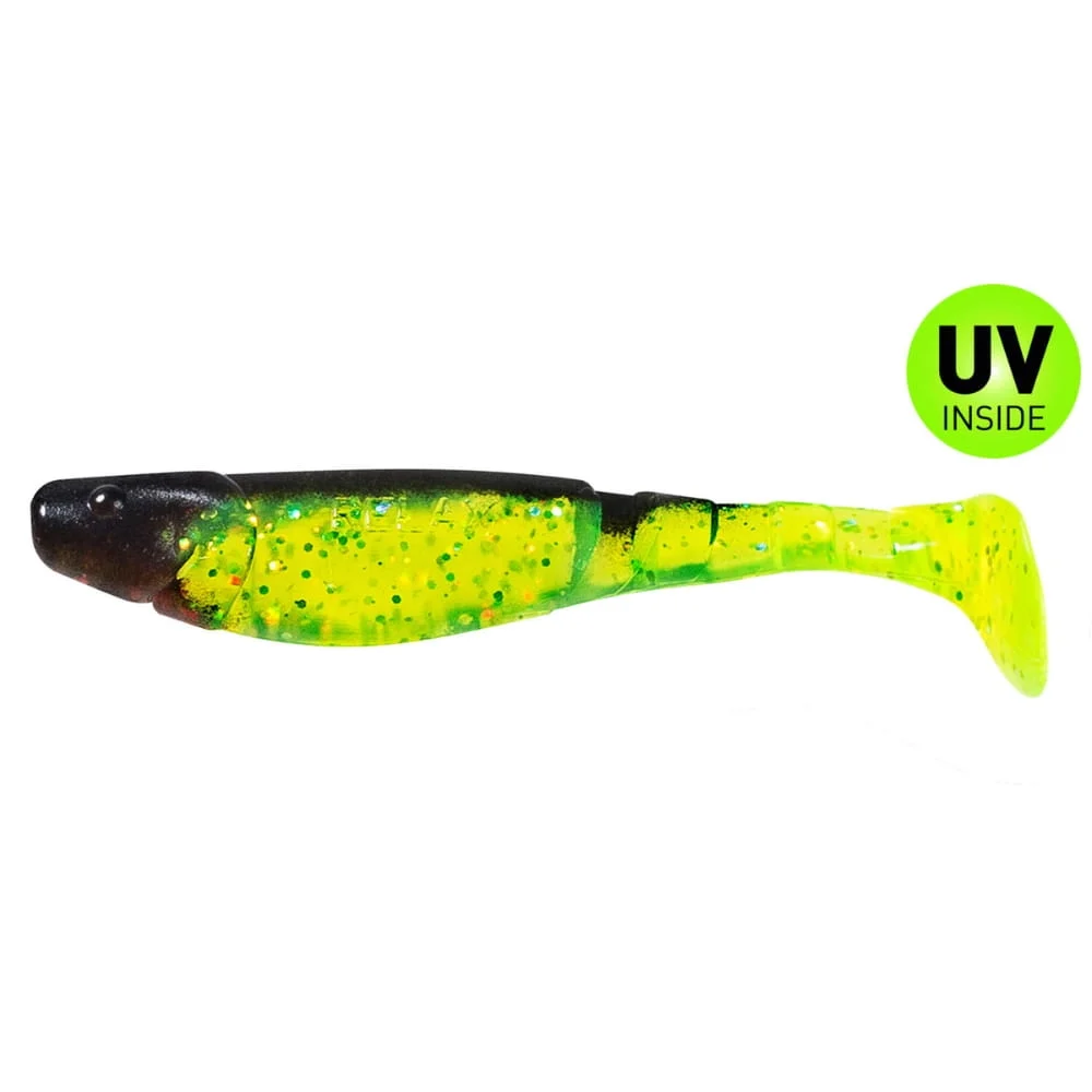 Relax Kopyto-Classic 11 cm (4") Grün (Chartreuse)-Glitter Schwarz 10 Stück