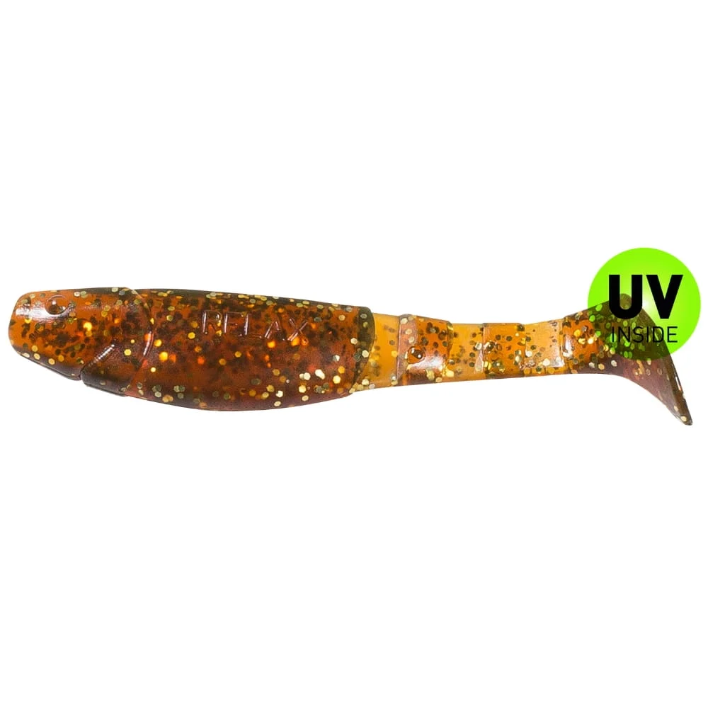 Relax Kopyto-Classic 11 cm (4") Motoroil-Gold-Glitter 10 Stück