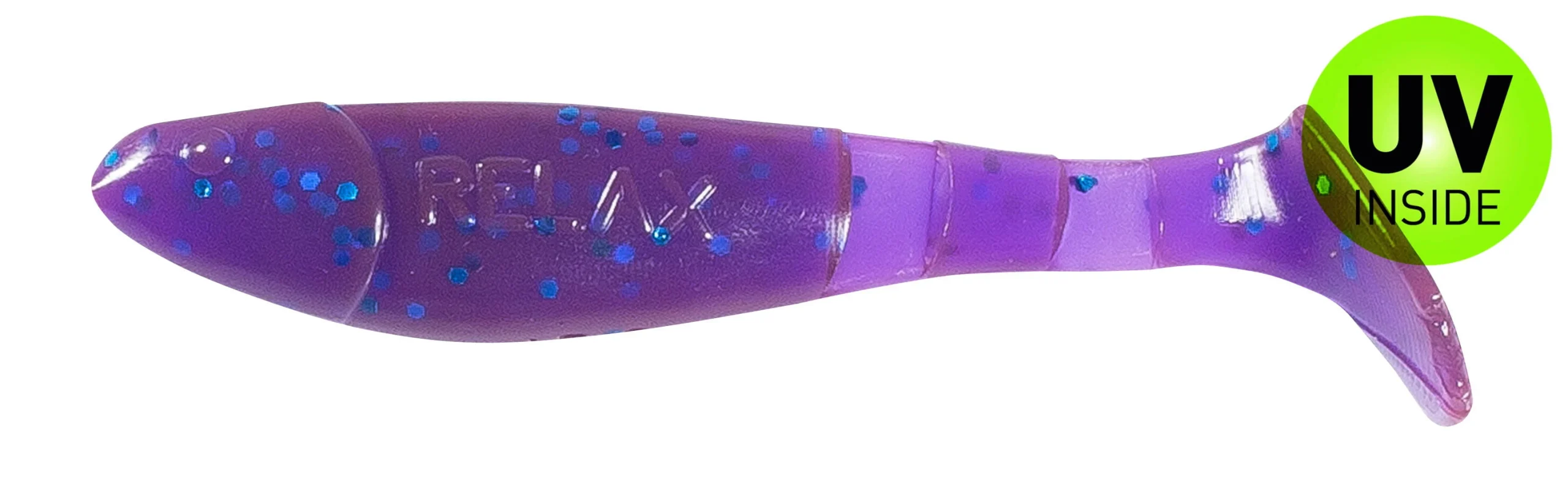Relax Kopyto-Classic 7 cm (2,5") Crawfish-Violett-Electric Blue-Glitter 10 Stück