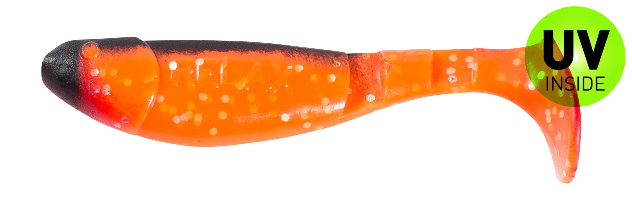 Relax Kopyto-Classic 7 cm (2,5") Orange-Glitter Schwarz 10 Stück