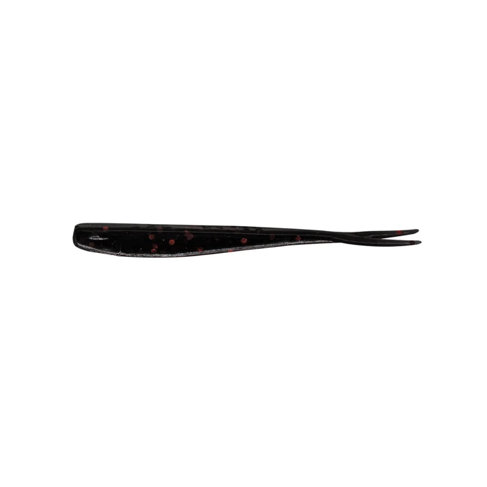 Relax Oklahoma V-Tail 7,5 cm (2,75") Schwarz Rot Glitter 15 Stück