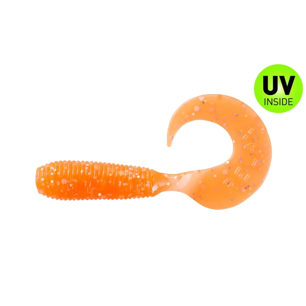 Relax Twitster 4 cm (2") Orange Glitter 10 Stück