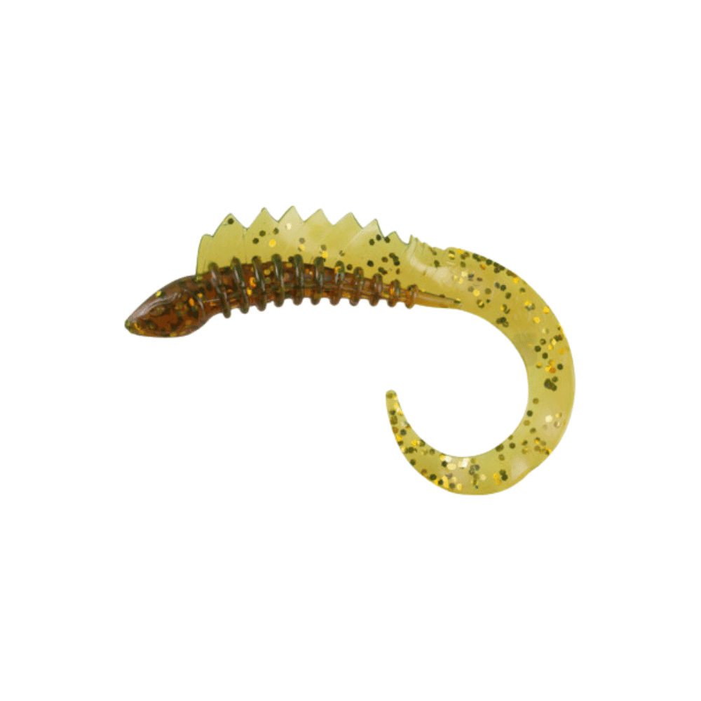 Relax Viper 15cm (6") motoroil gold glitter 2 Stück