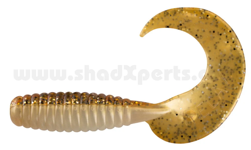 Relax Xtra Fat Grub 13 cm (5,5") Goldperl / Motoroil 2 Stück