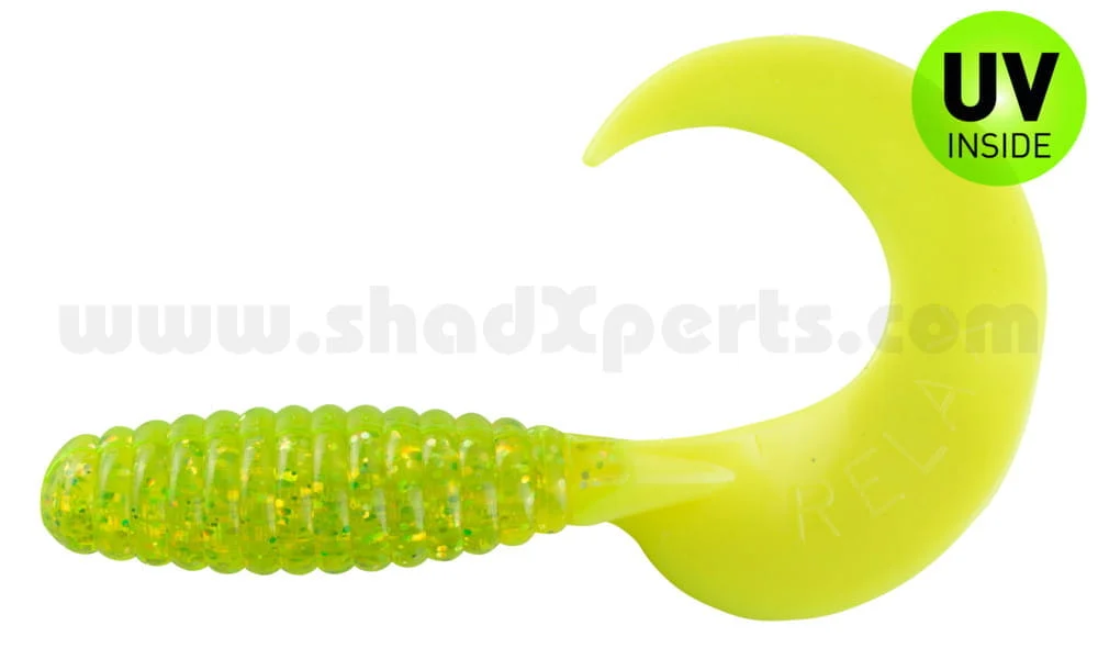 Relax Xtra Fat Grub 13 cm (5,5") Grün/Fire Tail 2 Stück