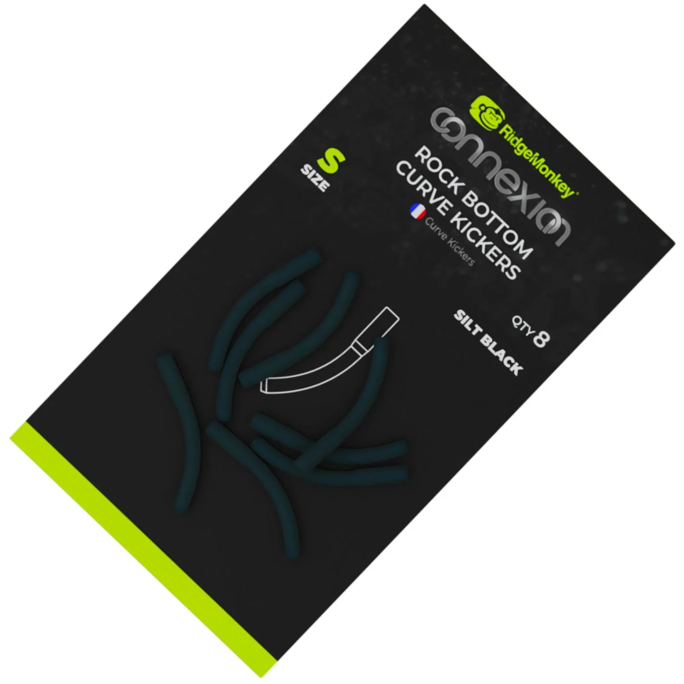 RidgeMonkey Rock Bottom Curve Kickers - 8 Hakentubes