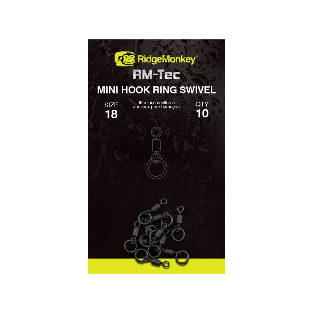 RidgeMonkey Tec Mini Hook Ring Swivel