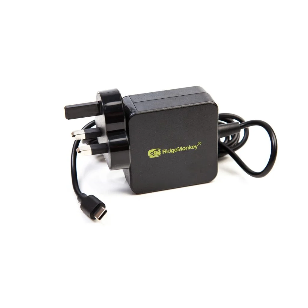 RidgeMonkey Vault 45W USB C Mains Power Adaptor