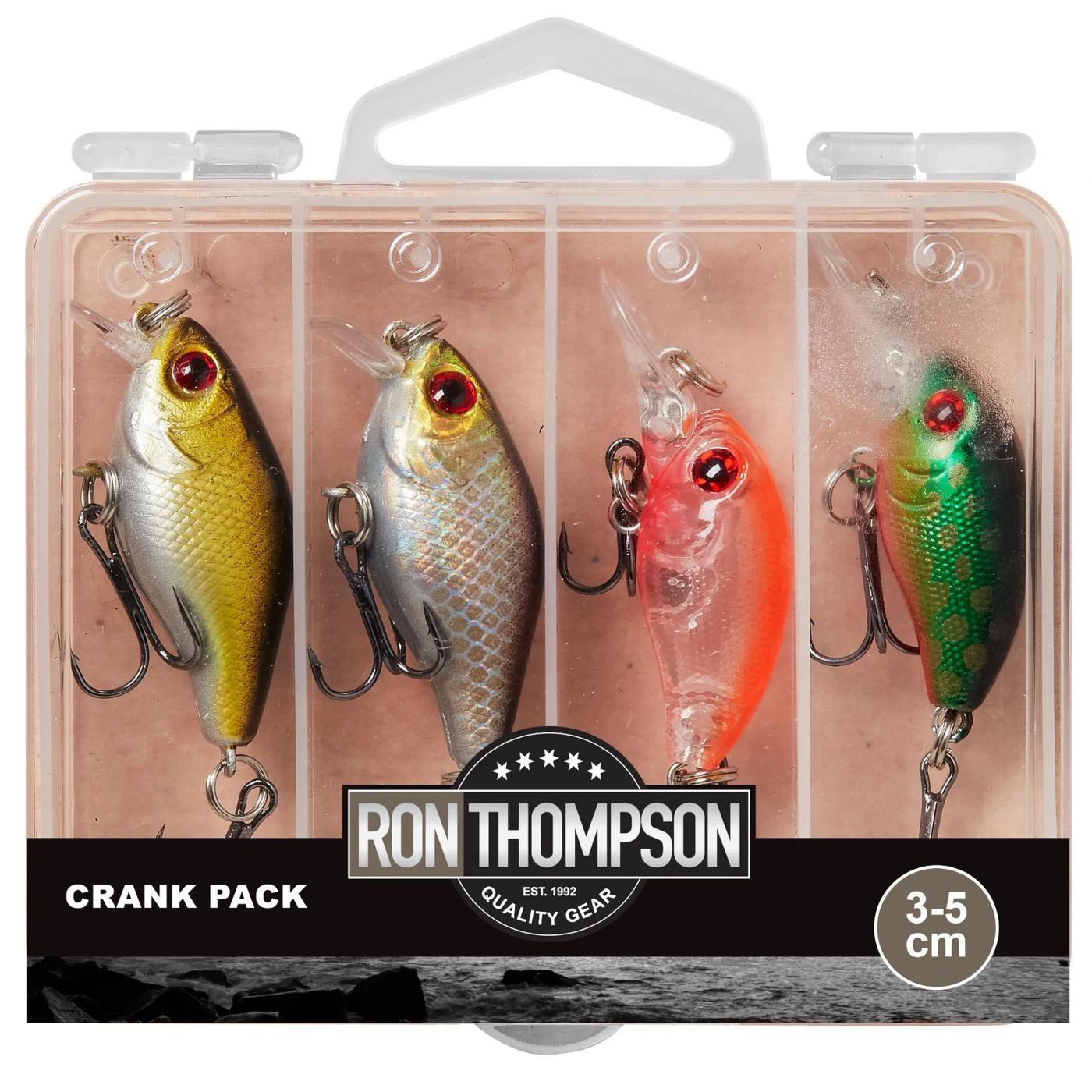 Ron Thompson Crank Pack + Box 3-5cm - 4 Crankbaits