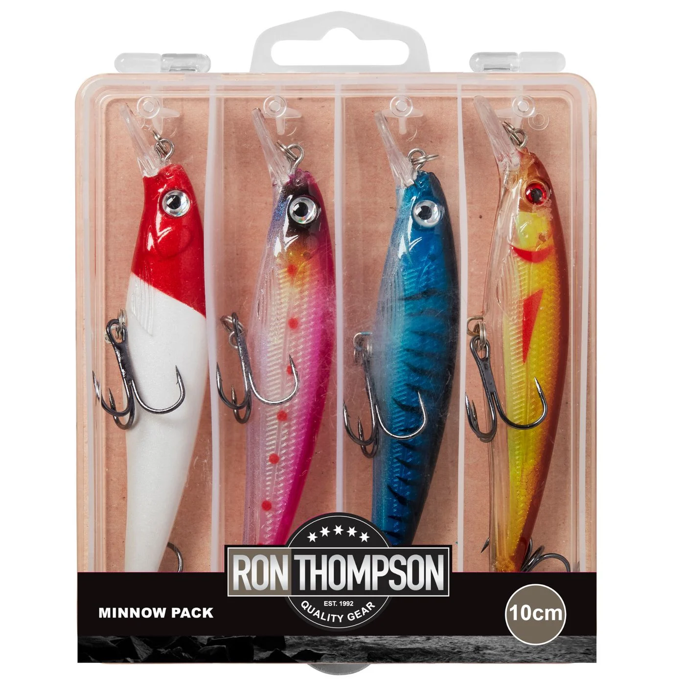 Ron Thompson Minnow Pack 10cm 13g + Box - 4 Wobbler
