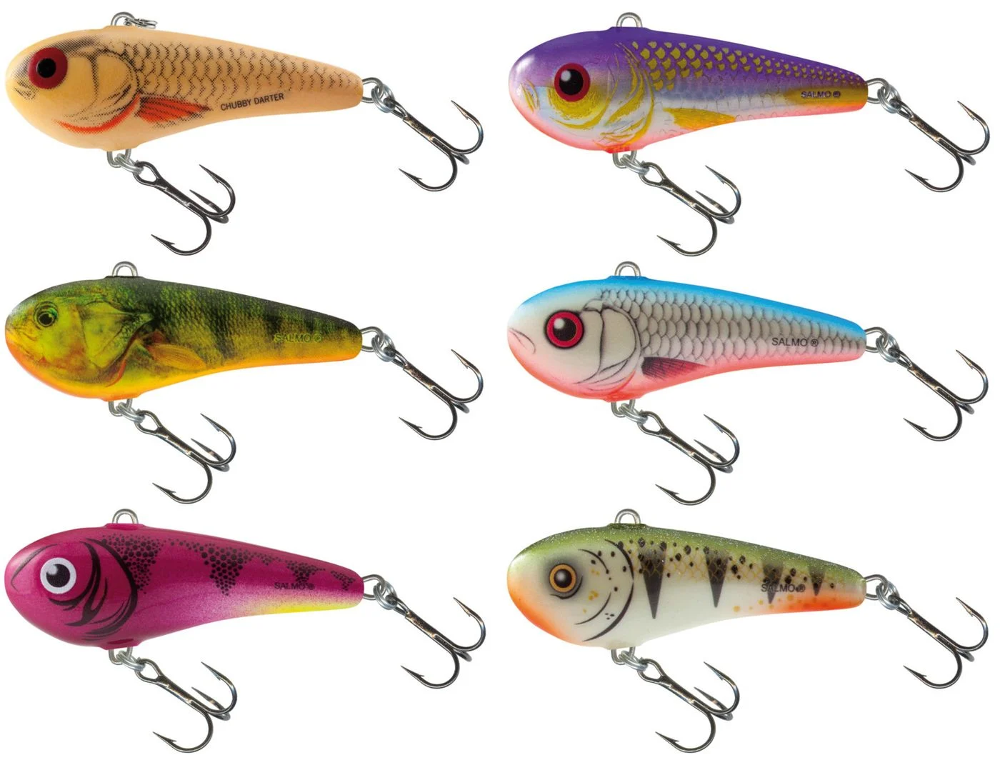 Salmo Chubby Darter sinkend 3cm Wobbler Glow Red