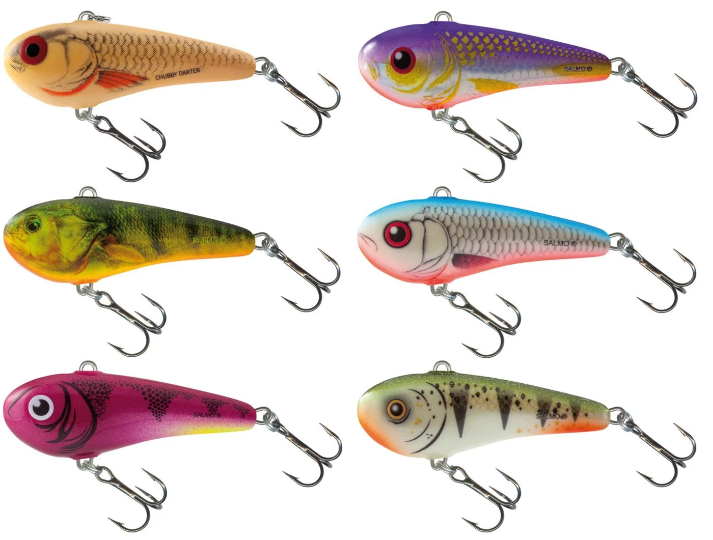 Salmo Chubby Darter sinkend 4cm Wobbler Dace Blue