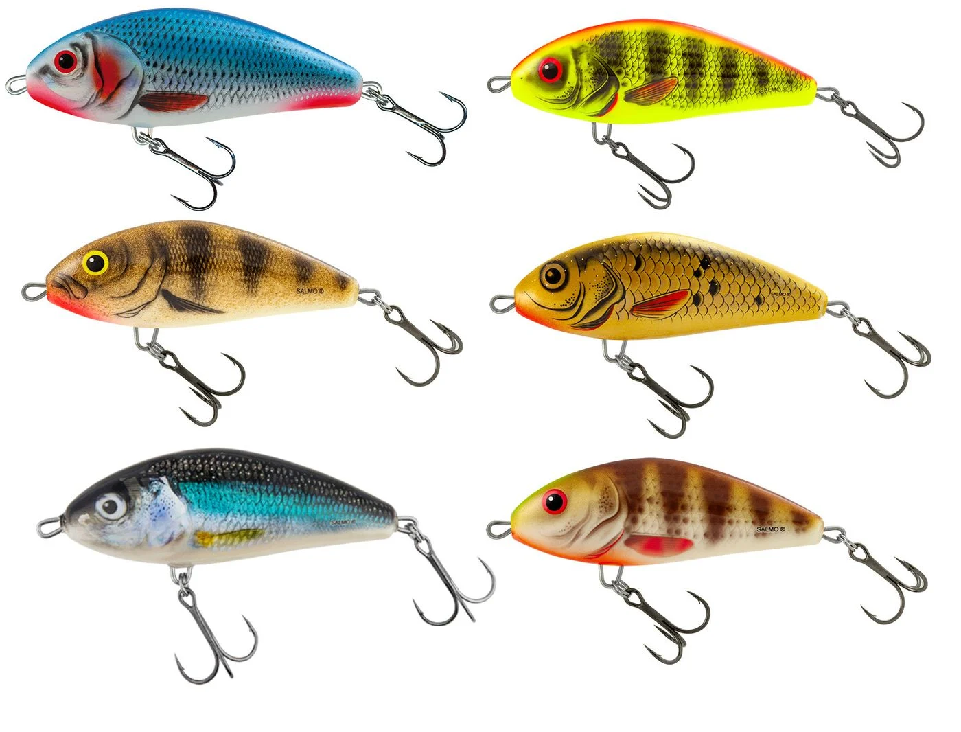 Salmo Fatso Sinking 12cm 71g - Jerkbait Emerald Perch