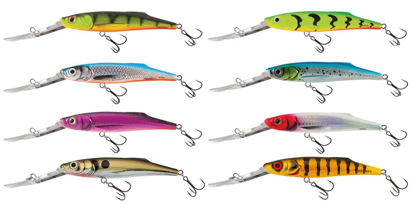 Salmo Freediver Super Deep Runner 7cm 8g - Wobbler Holographic Red Head