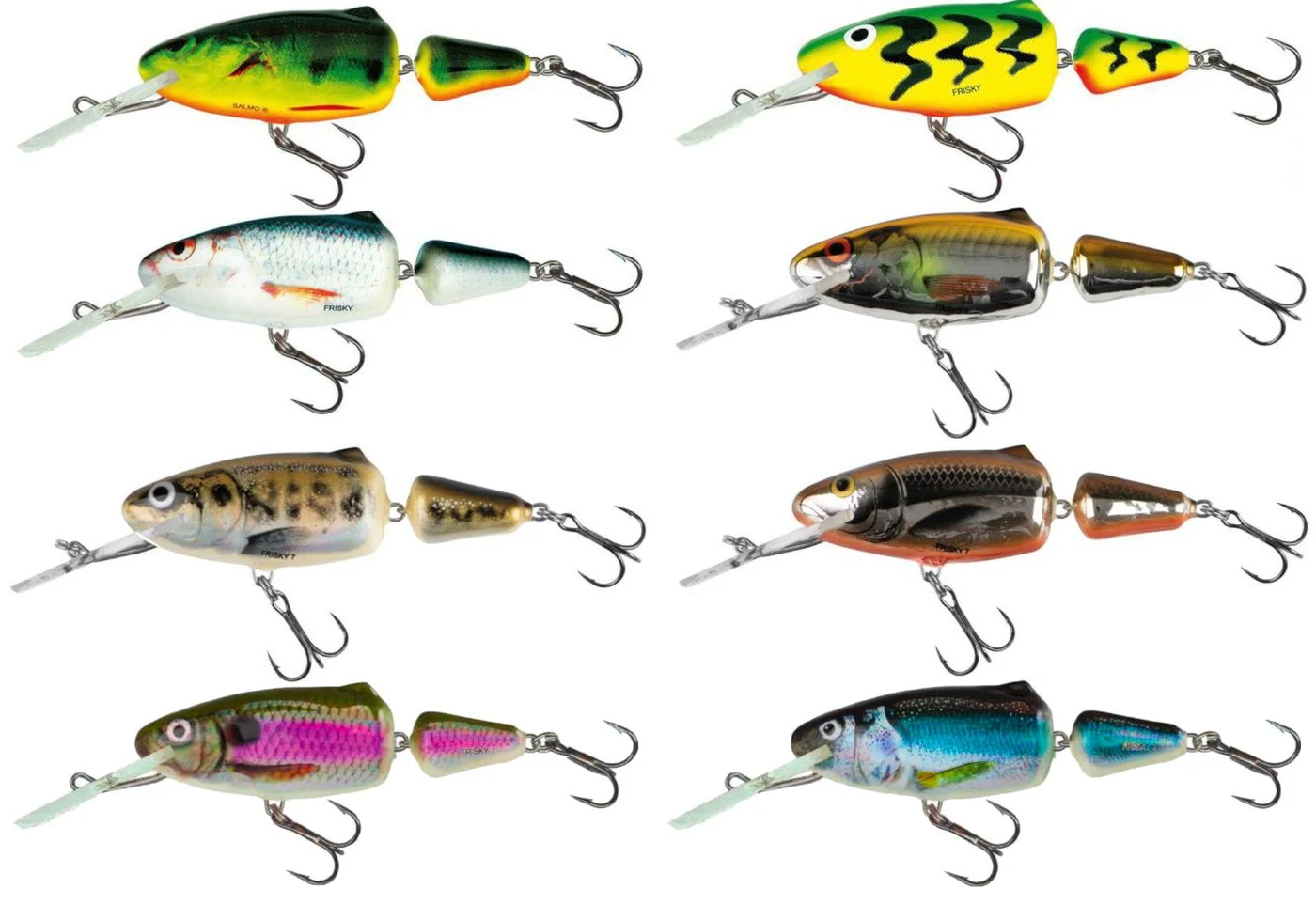 Salmo Frisky Deep Runner Wobbler 7cm 9g schwimmend Green Tiger