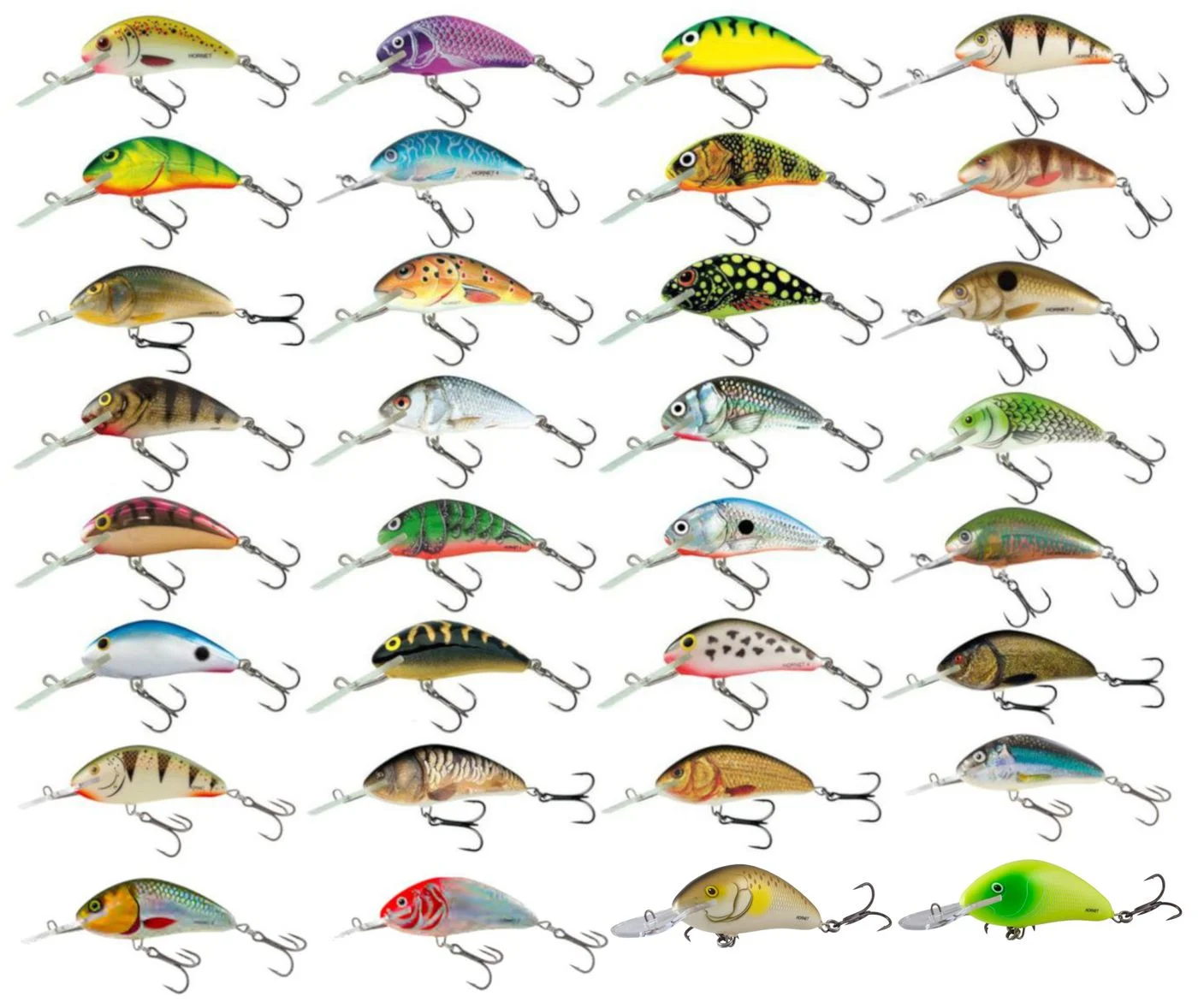 Salmo Hornet Wobbler Gold Fluo Perch 4cm / 3g / schwimmend / 1.5-3.1m