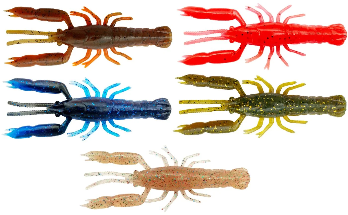 Savage Gear 3D Crayfish Rattling - 8 Gummikrebse 5.5cm / 1.6g / Brown Orange