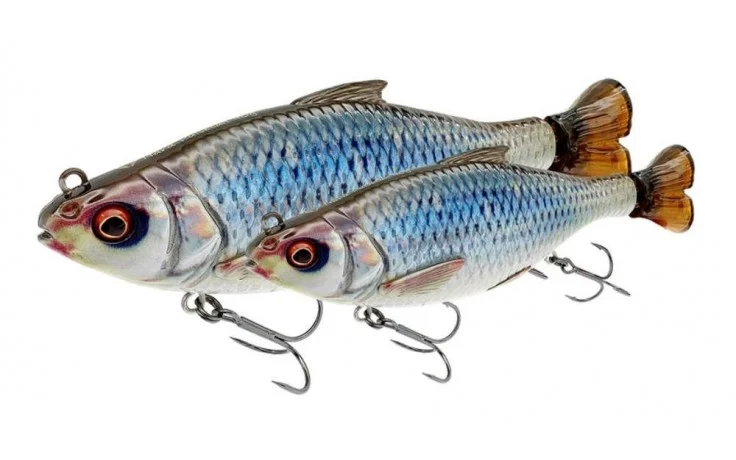 Savage Gear 3D Hard Pulsetail Wobbler Farbe Roach Rotauge 13,5 cm 40 Gramm langsam sinkend