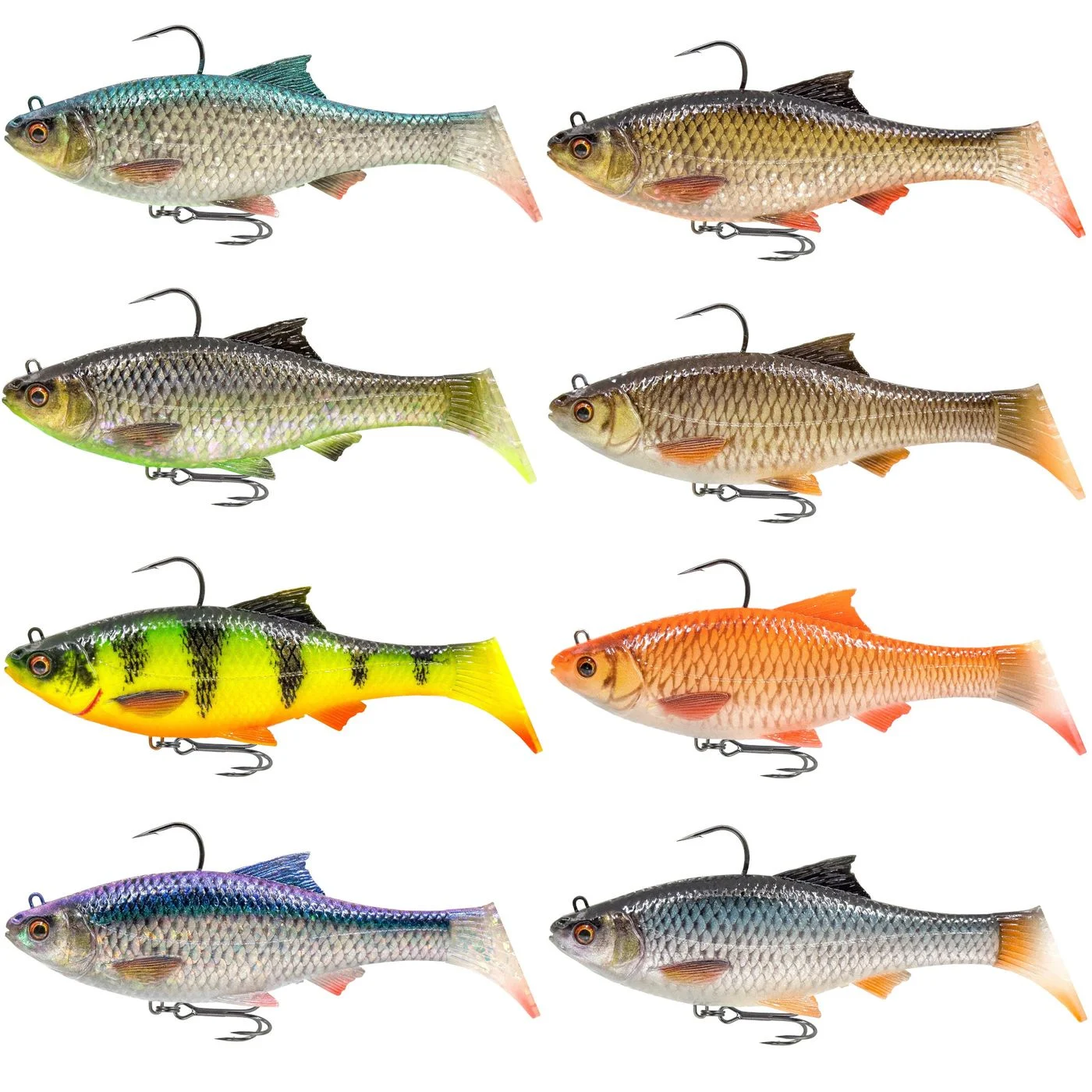 Savage Gear 3D Roach RTF 12cm 34g - 1 montierter Gummifisch Firetiger