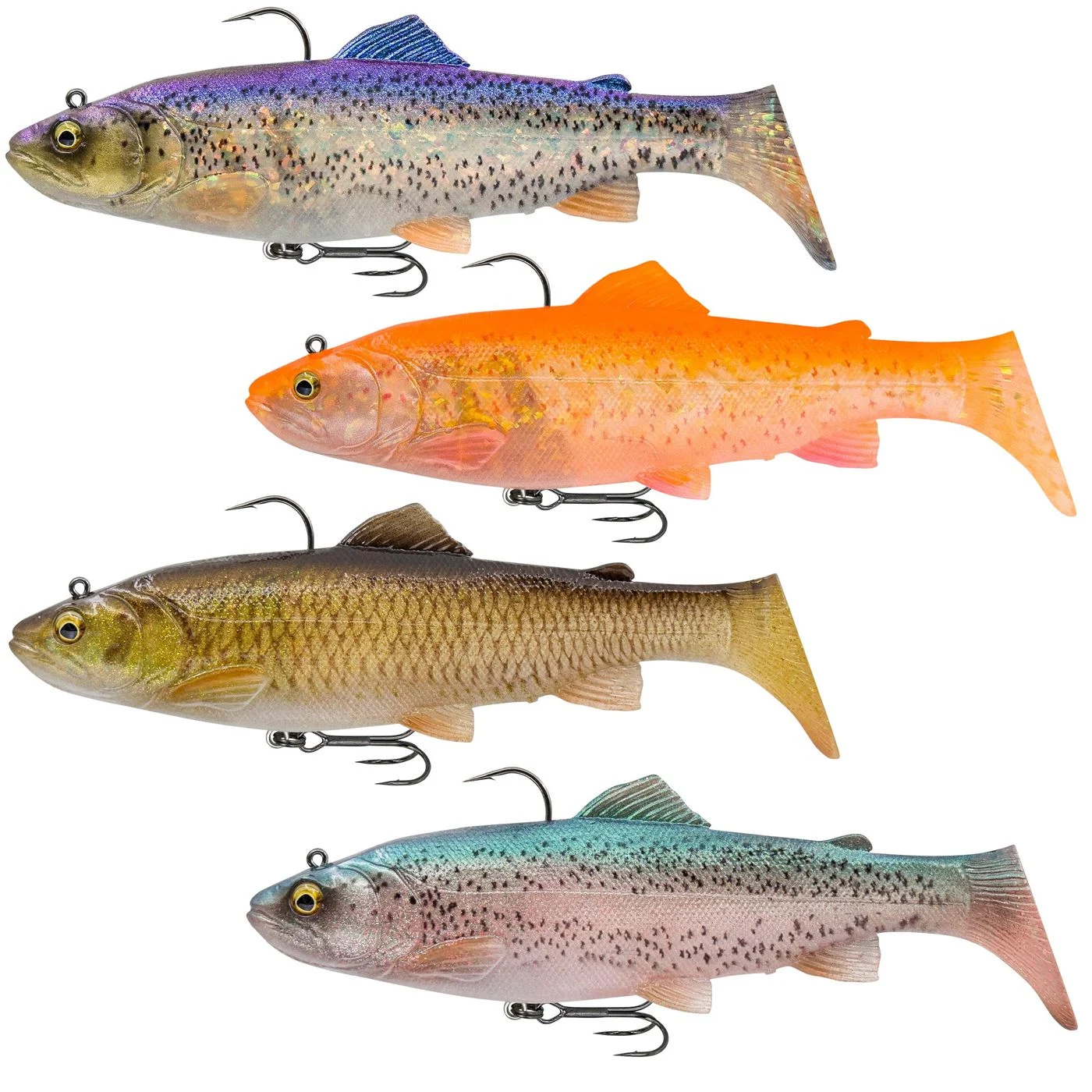 Savage Gear 3D Trout Rattle Shad FS 17cm 90g - Gummifisch Clear Blue Trout