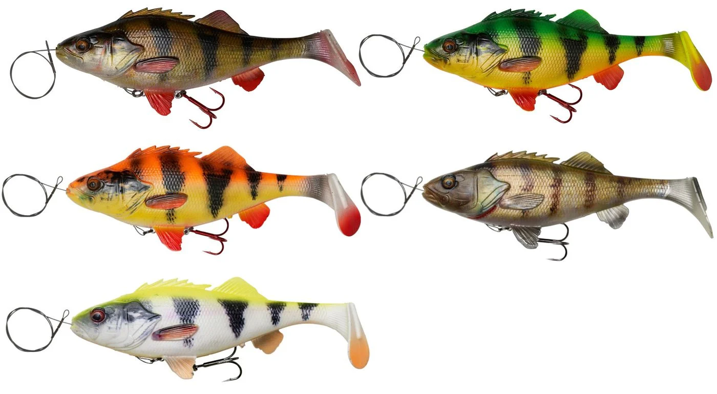 Savage Gear 4D Perch Shad - Swimbait Gummifisch Perch (Barsch) 23cm / 168g