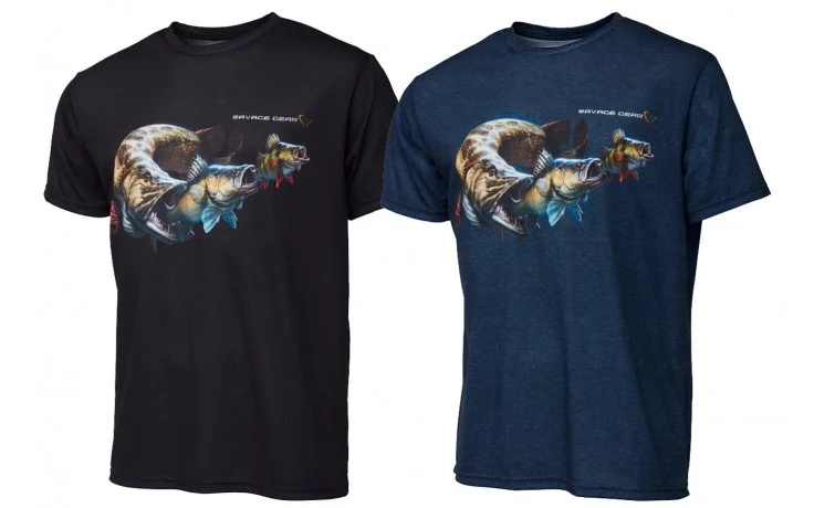 Savage Gear Cannibal T-Shirt Herrenbekleidung Farbe Schwarz Gr. L