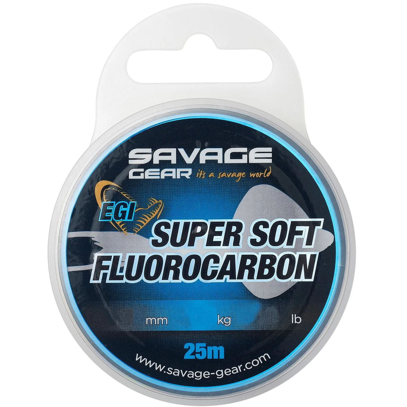 Savage Gear Super Soft Fluorocarbon EGI - 25m Schnur 0.25mm / 10.27lb / 4.66kg