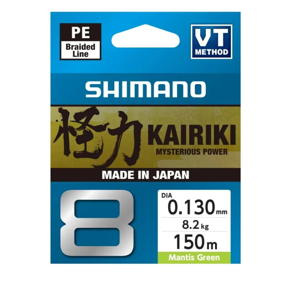 Shimano Kairiki 8-Braid green 150m 0,130 mm 8,2 kg