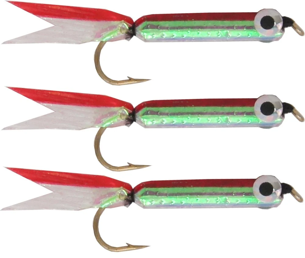 Silver Minnow Lure rot 3 Stück 4,5cm Forellenköder
