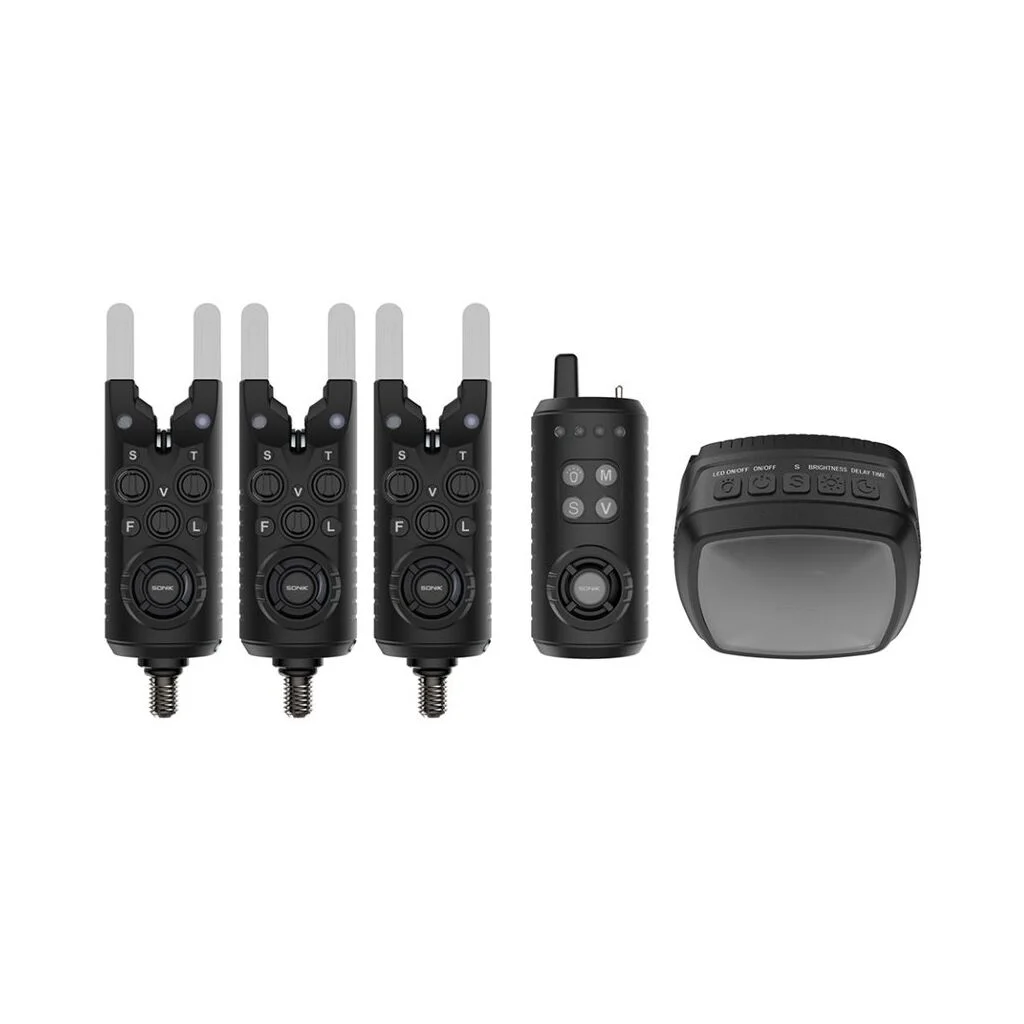 SONIK GIZMO2 ALARM SET 3+1 + BIVVY LAMP