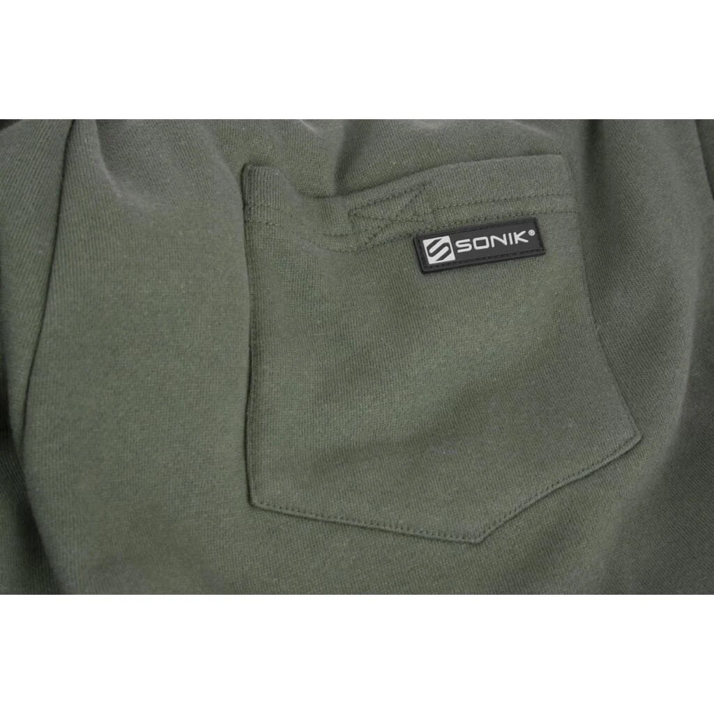 Sonik Green Fleece Shorts