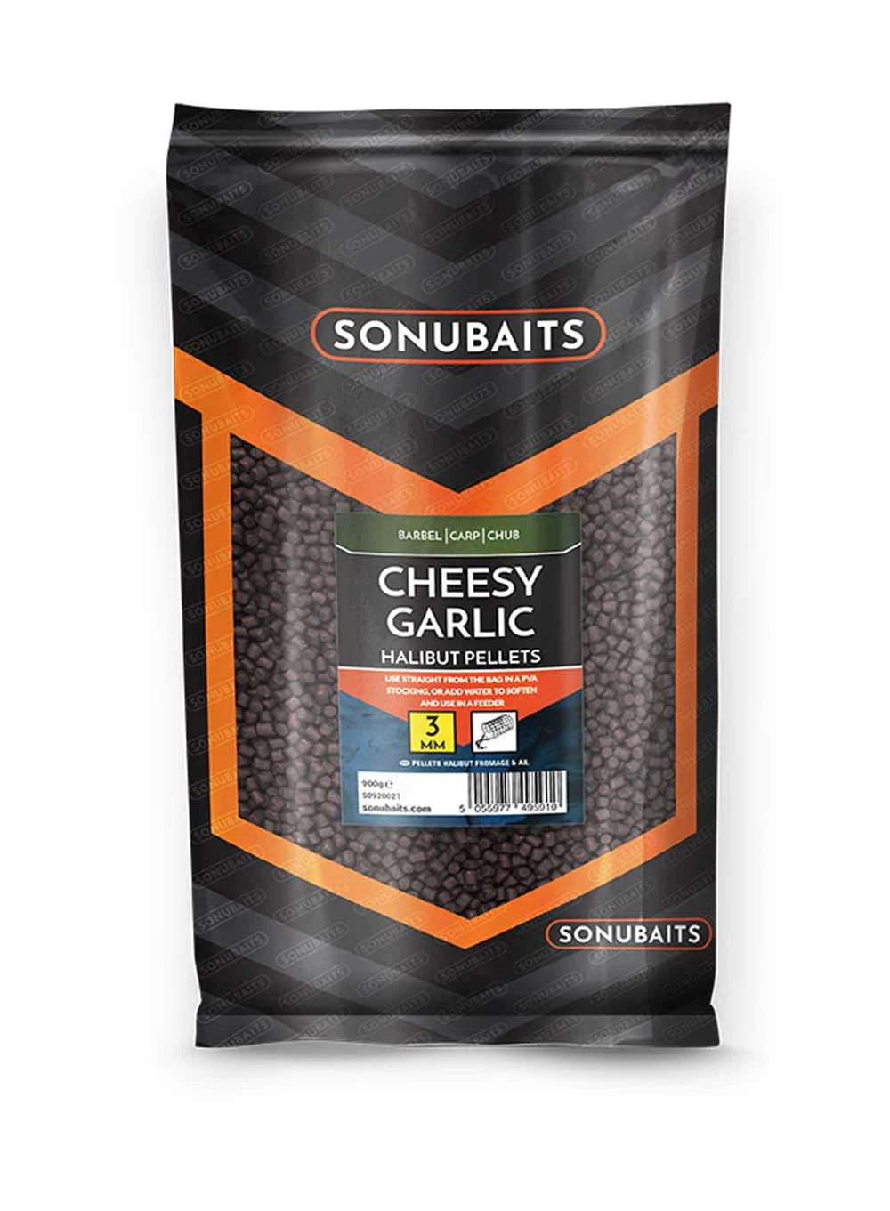 Sonubaits Cheesy Garlic Halibut Pellets 3 mm 900 g