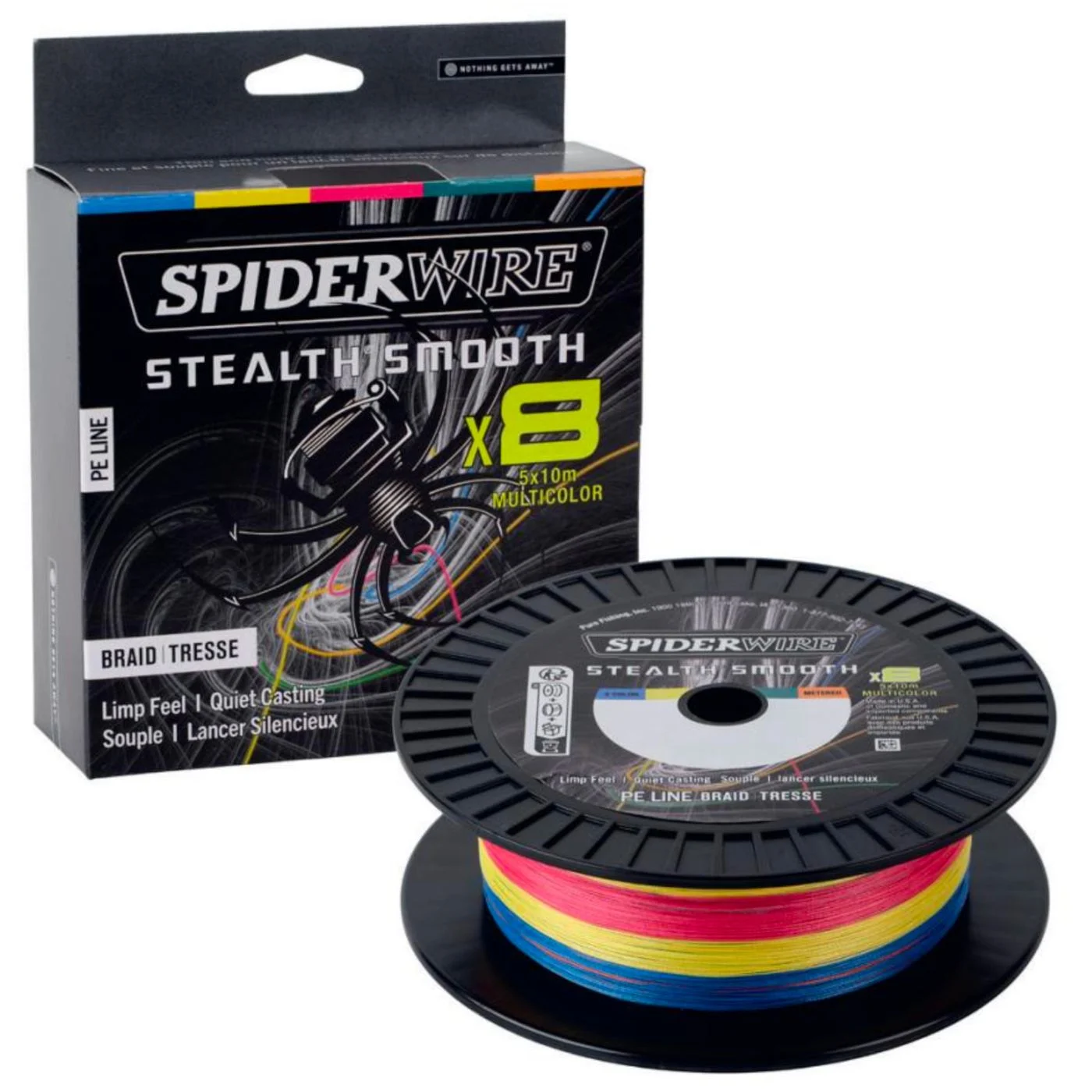 Spiderwire Stealth Smooth 8 Multi Color - 600m Angelschnur 0.29mm / 26.4kg