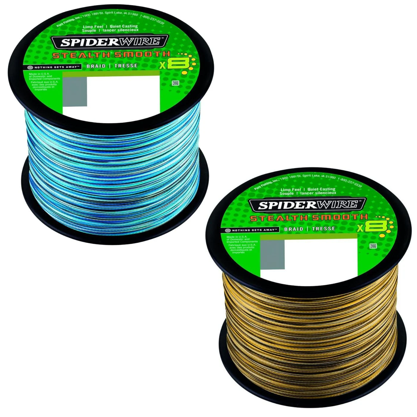 Spiderwire Stealth Smooth8 X8 PE Braid - 2000m Angelschnur 0.05mm / 5.4kg Camo