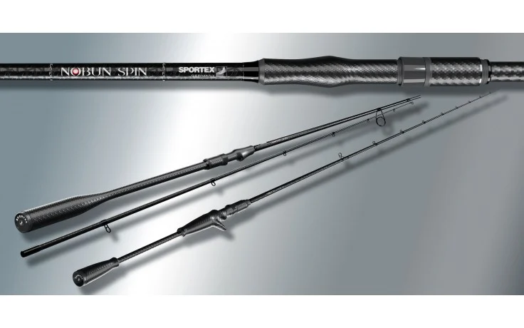 Sportex Nobun Baitcast Monopiece 1,85 Meter 12 - 48 Gr. Wurfgewicht Transportlänge 1,85 Meter 123 Gramm 10 Ringe