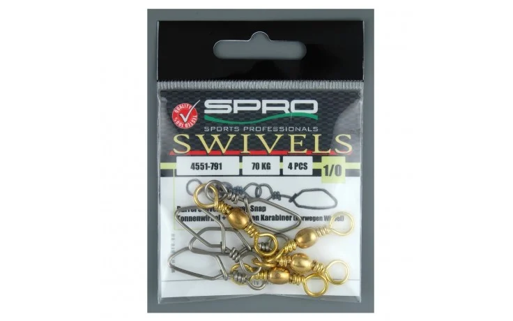 Spro BARREL SWIVEL NORWAY-SNAP 28 kg Tragkraft 7 Stück inhalt