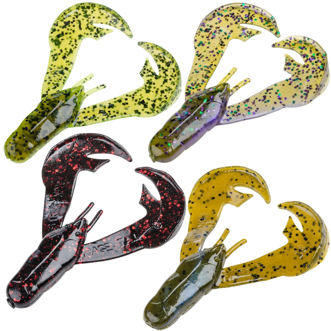 Strike King 7,5cm Rage Chunk - 7 Gummikrebse Summer Craw