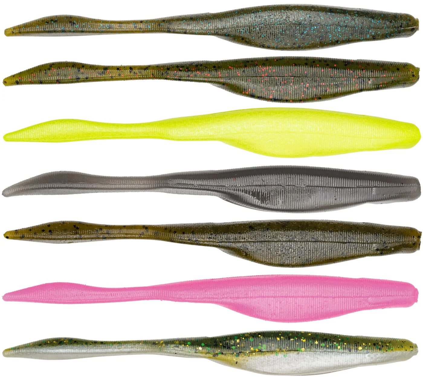 Strike King Caffeine Shad 12,5cm - 8 Gummiköder Green Pumpkin Sapphire