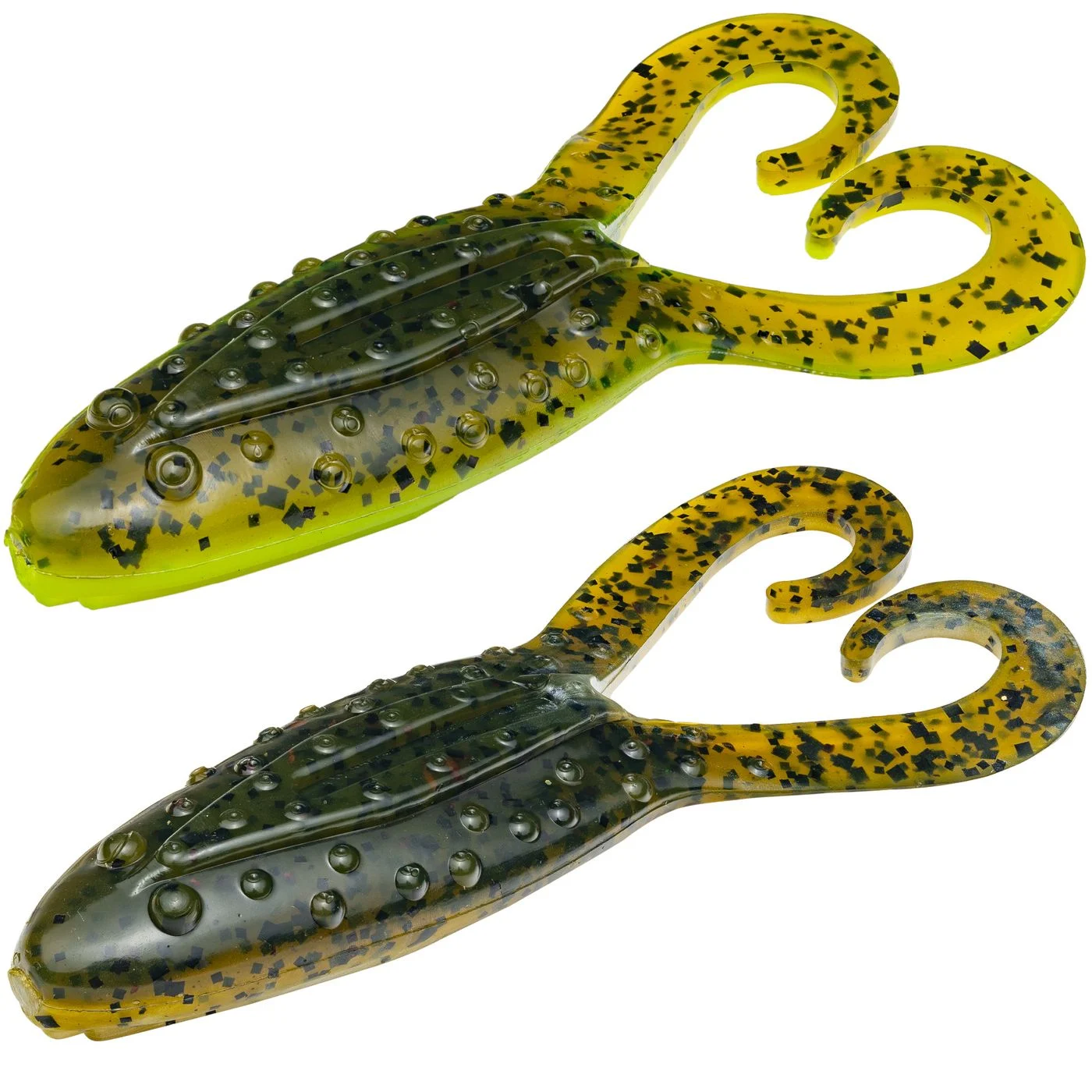 Strike King Gurgle Toad 9,5cm - 7 Gummifrösche Green Pumpkin Pearl Belly