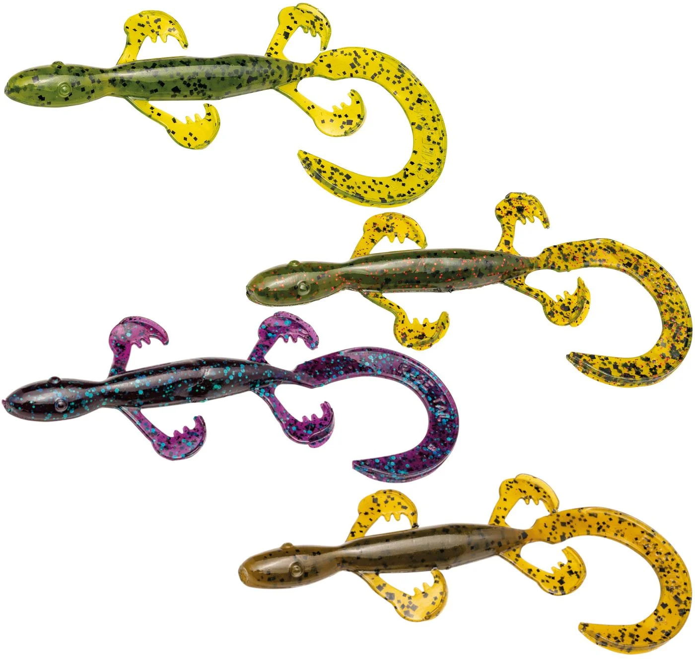 Strike King Rage Lizard 15cm - 7 Creature Baits Watermelon Red & Blk