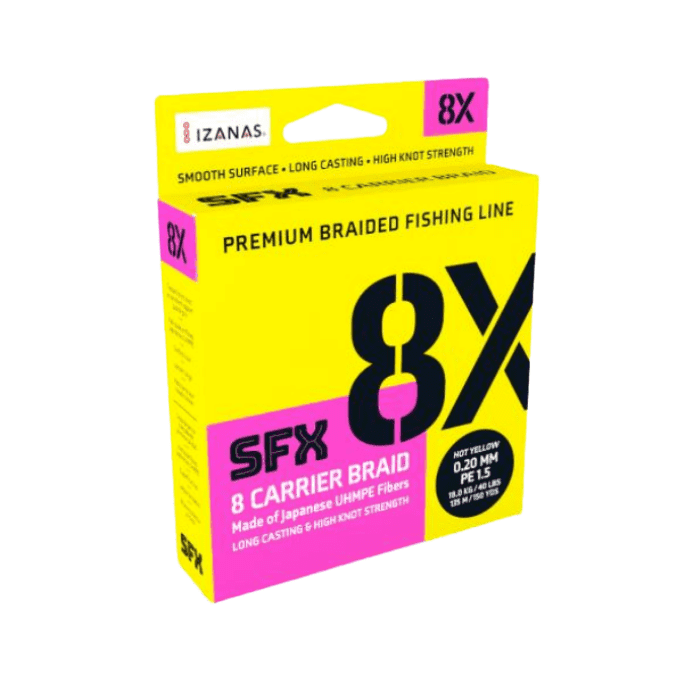 Sufix 8X Hot Yellow 0,128 mm 270 m 7,3 kg
