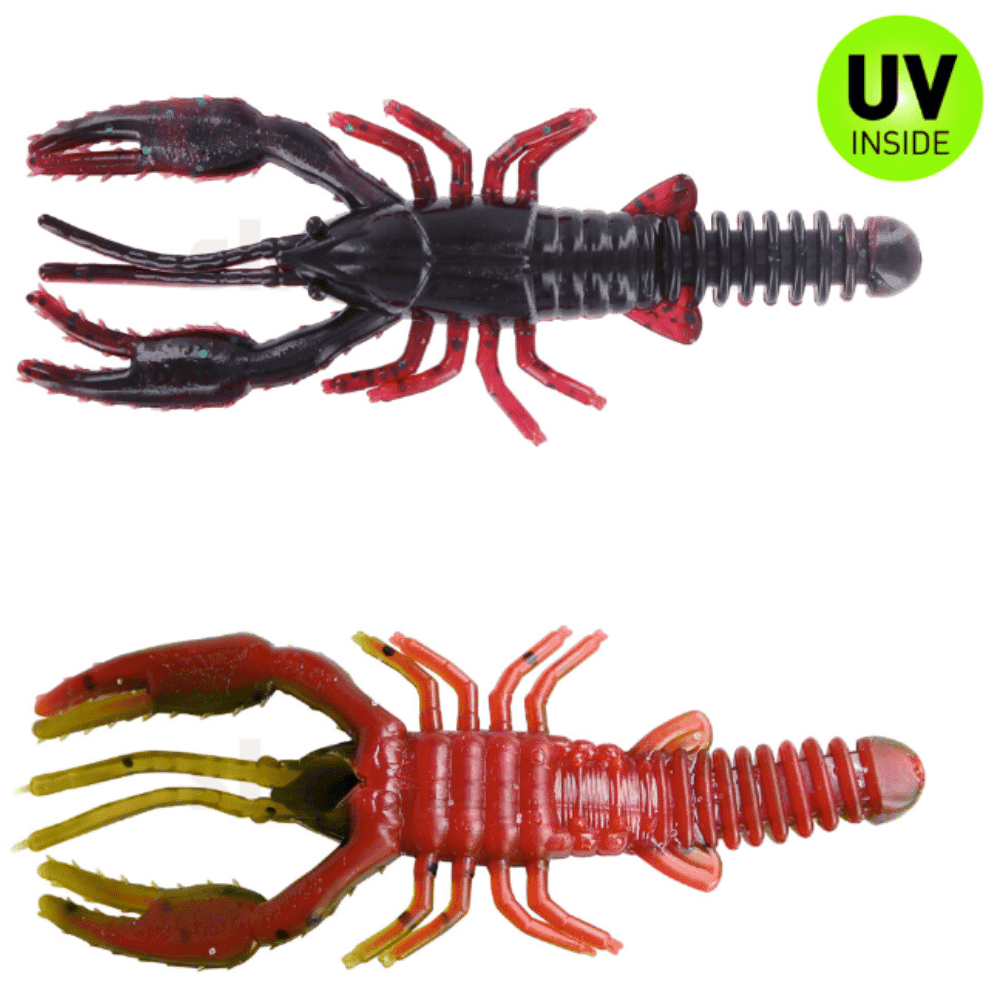 SX Baby Crawfish 7 cm (3") Red Shad Green Flake 5 Stück