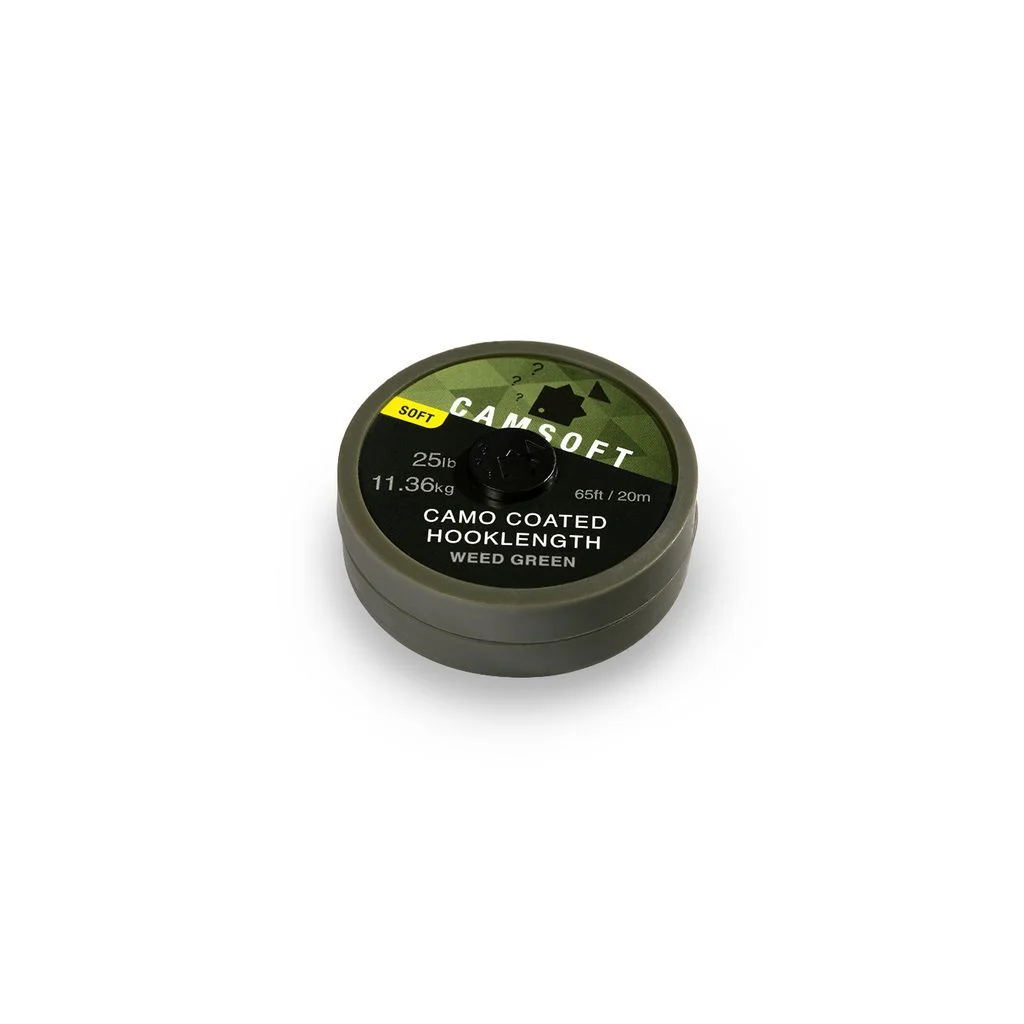 Thinking Anglers 18lb Camsoft Hooklength Camo Weed Green