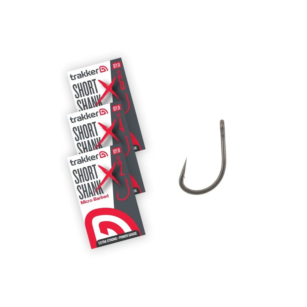 Trakker Short Shank XS Hooks Size 6 (Micro Barbed)