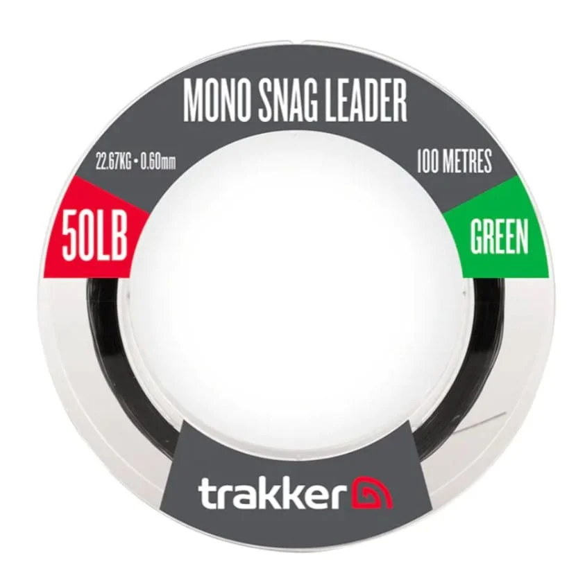 Trakker Snag Leader 0,60 mm 50 lbs 22,6 kg 100 Meter Grün