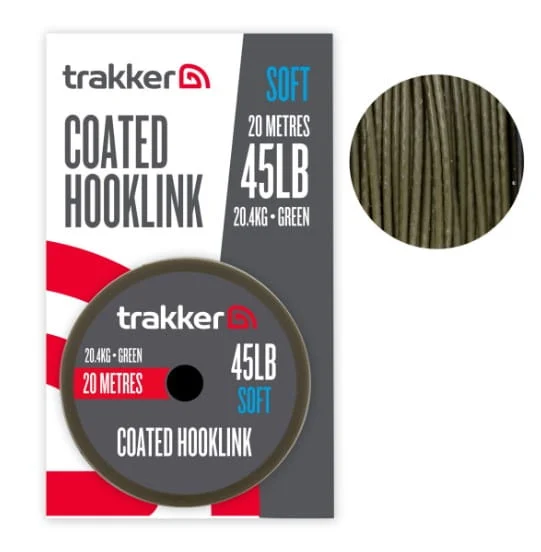 Trakker Soft Coated Hooklink 45 lbs 20,4 kg 20 Meter