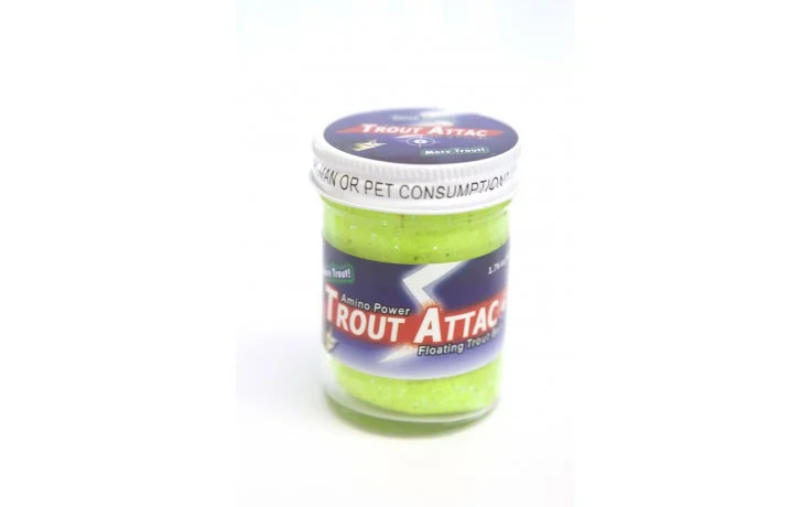 Trout Attack Troutbait Chartreuse Garlic Glitter