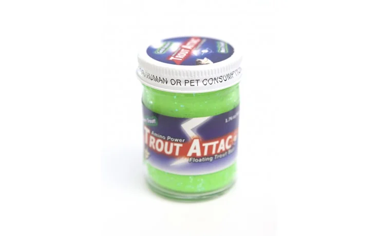 Trout Attack Troutbait Green Garlic Glitter