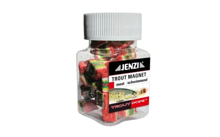 Trout Magnet Floating, extrem viel Glitter, 7 g, Geschmack: MEAT